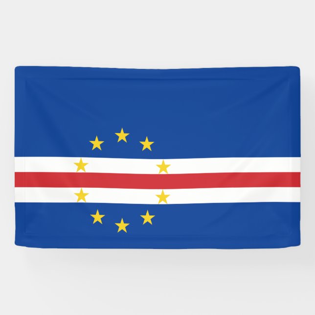 Flagge von Kap Verde Banner (Horizontal)
