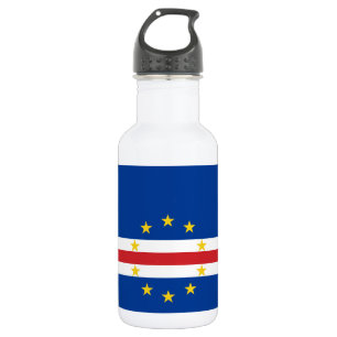 Flagge von Kap Verde Edelstahlflasche