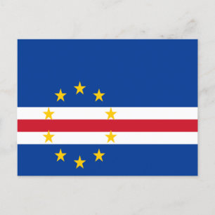 Flagge von Kap Verde Postkarte