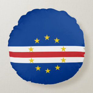 Flagge von Kap Verde Rundes Kissen