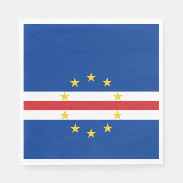 Flagge von Kap Verde Serviette (Vorderseite)