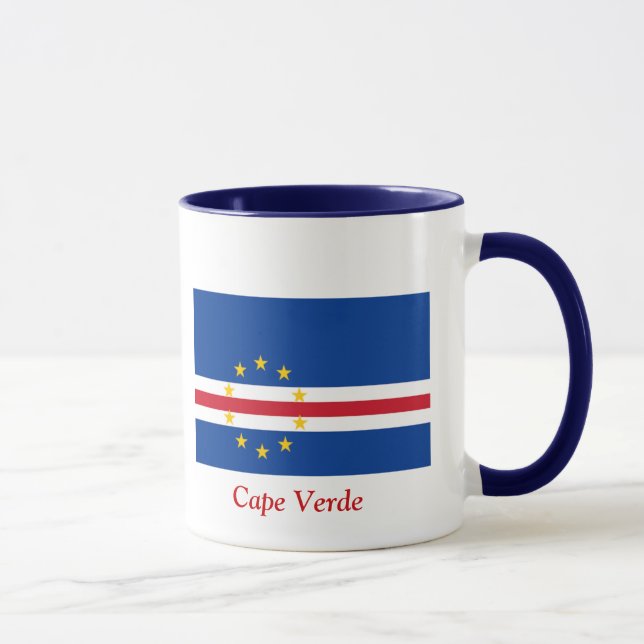 Flagge von Kap-Verde Tasse (Rechts)