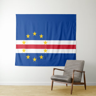 Flagge von Kap Verde Wandteppich