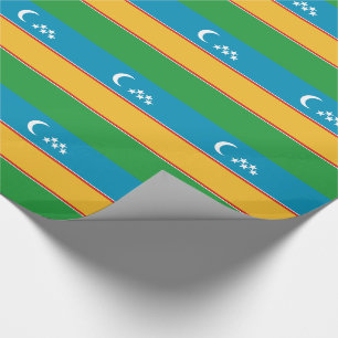 Flagge von Karakalpakstan Geschenkpapier