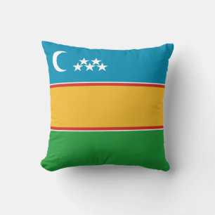 Flagge von Karakalpakstan Kissen