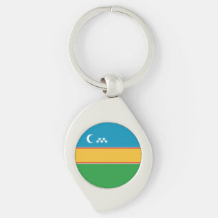 Flagge von Karakalpakstan Schlüsselanhänger
