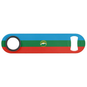 Flagge von Karatschai-Tscherkessien Speed Flaschenöffner