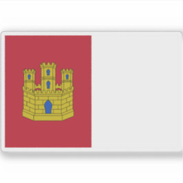 Flagge von Kastilien La Mancha Aufkleber