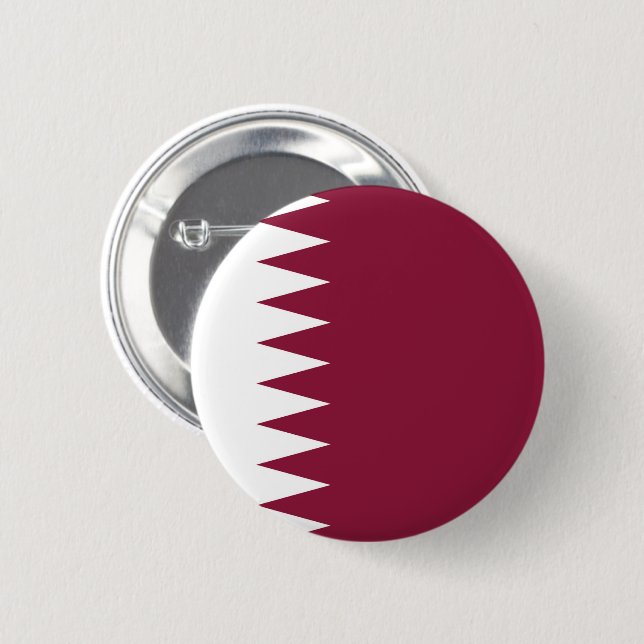 Flagge von Katar Button (Vorne & Hinten)