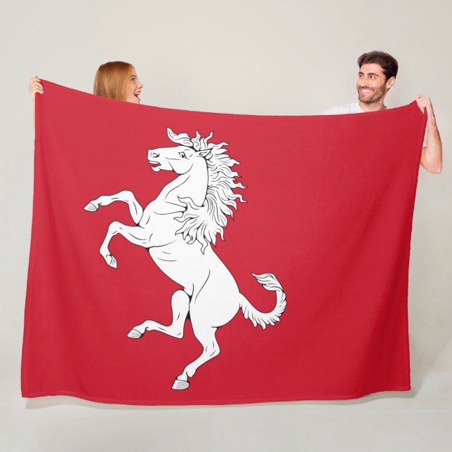 Flagge von Kent (Weißes Pferd) (Landkreis von Engl Fleecedecke (Beispiel)