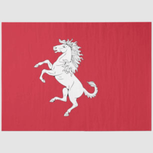Flagge von Kent (Weißes Pferd) (Landkreis von Engl Seidenpapier