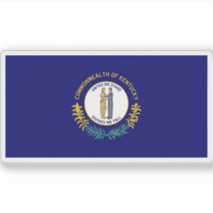 Flagge von Kentucky Aufkleber