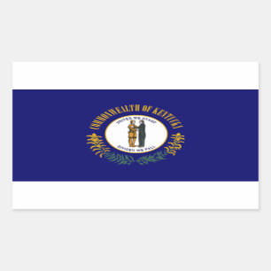 Flagge von Kentucky Rechteckiger Aufkleber