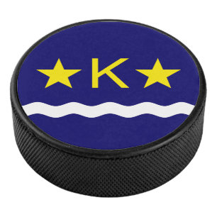 Flagge von Kinshasa, Kongo Hockey Puck