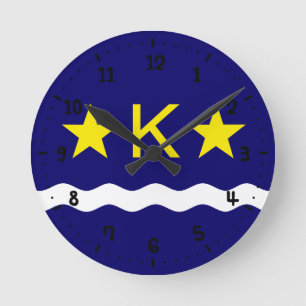 Flagge von Kinshasa, Uhr an der Kongobauer Mauer