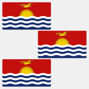 Flagge von Kiribati Etiketten
