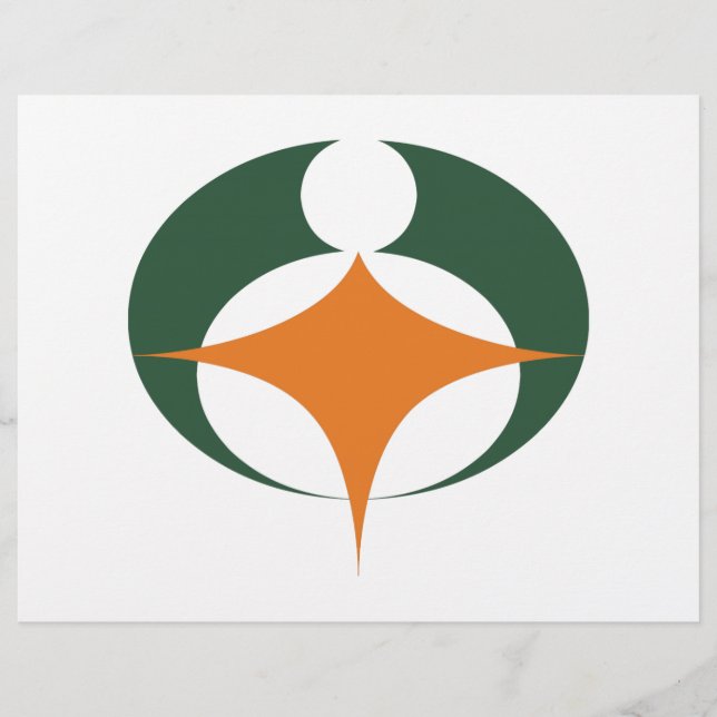 Flagge von Koga, Shiga, Japan Flyer (Vorne)