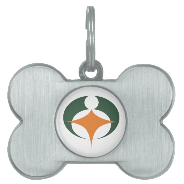 Flagge von Koga, Shiga, Japan Tiermarke (Vorderseite)