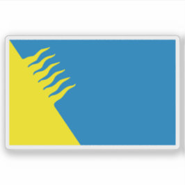 Flagge von Kohtla-Järve, Estland Aufkleber