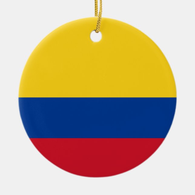 Flagge von Kolumbien- - Banderade Kolumbien Keramik Ornament (Vorne)