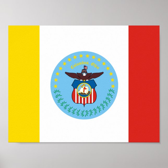 Flagge von Kolumbus, Ohio-Poster Poster (Vorne)