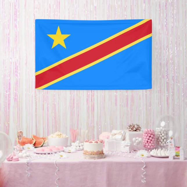 Flagge von Kongo Banner (Party)