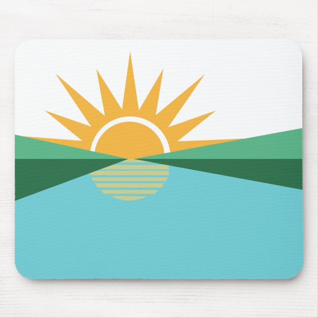 Flagge von Korallenquellen, Florida Mousepad (Vorne)