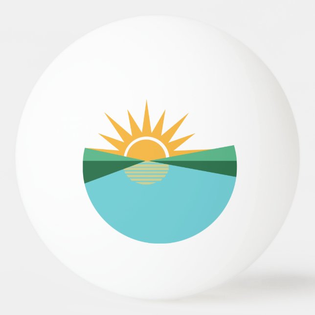 Flagge von Korallenquellen, Florida Tischtennisball (Vorderseite)
