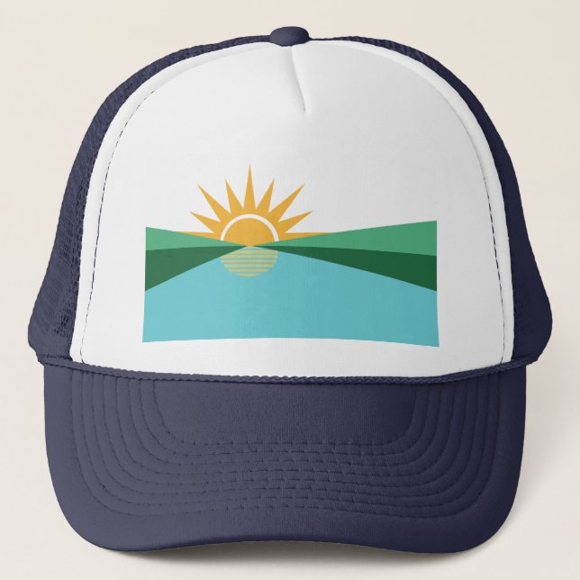 Flagge von Korallenquellen, Florida Truckerkappe (Vorderseite)