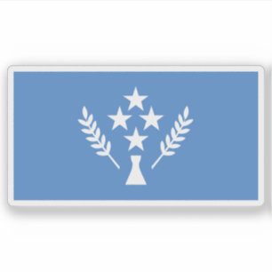 Flagge von Kosrae (Insel Strong's Island), Mikrone Aufkleber