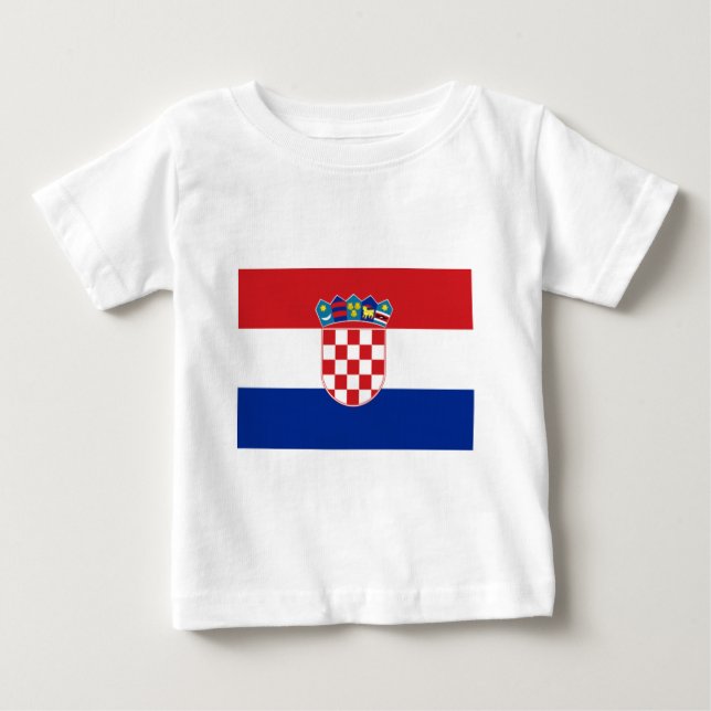 Flagge von Kroatien Baby T-shirt (Vorderseite)