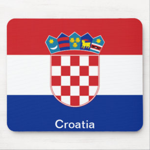 Flagge von Kroatien Mousepad