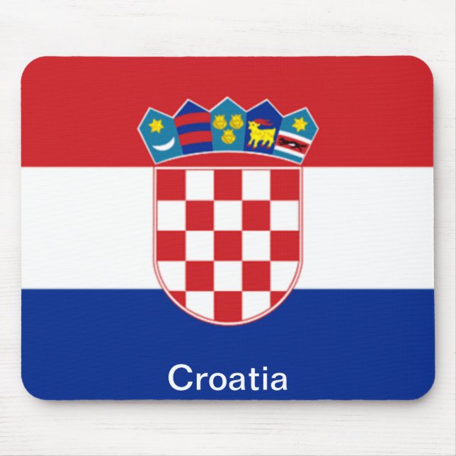 Flagge von Kroatien Mousepad (Vorne)