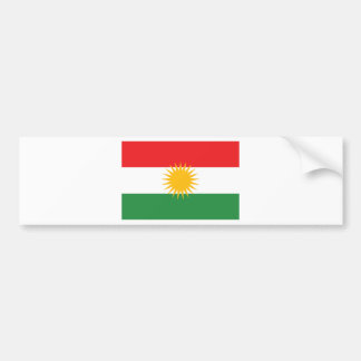 Flagge von Kurdistan; Kurde; Kurdisch Autoaufkleber