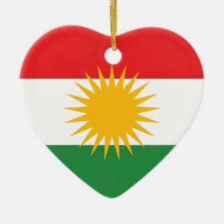Flagge von Kurdistan; Kurde; Kurdisch Keramikornament