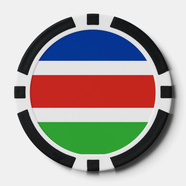Flagge von Laarbeek Pokerchips (Vorderseite)