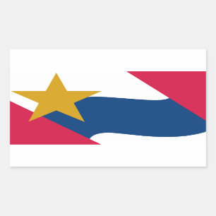 Flagge von Lafayette, Indiana Rechteckiger Aufkleber