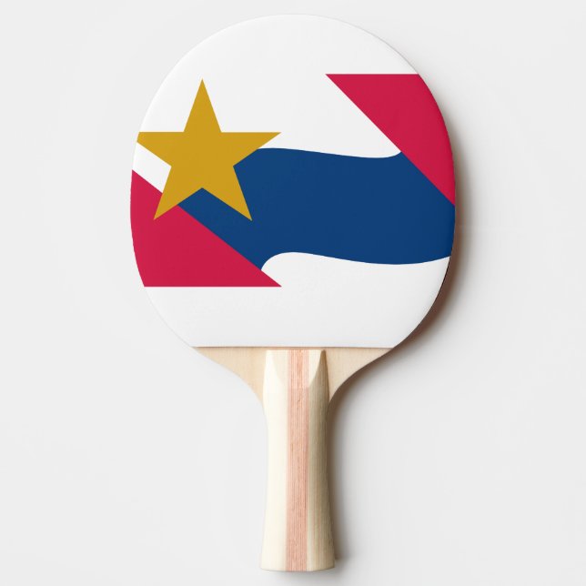 Flagge von Lafayette, Indiana Tischtennis Schläger (Vorderseite)