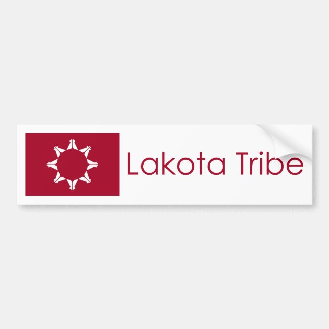 Flagge von Lakota Kiefer Ridge Autoaufkleber (Vorne)