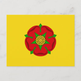 Flagge von Lancashire Postkarte