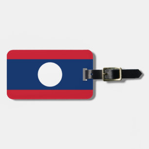 Flagge von Laos Easy ID Persönlich Gepäckanhänger
