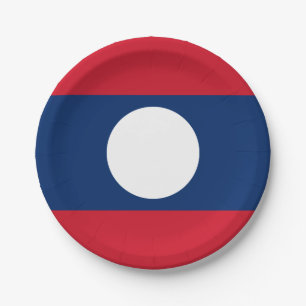Flagge von Laos Pappteller