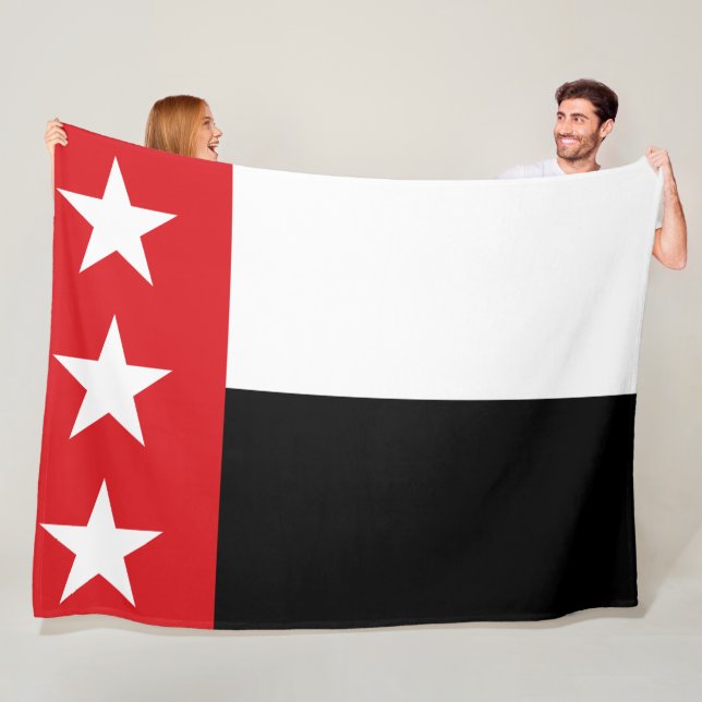 Flagge von Laredo (Texas) Fleecedecke (Beispiel)