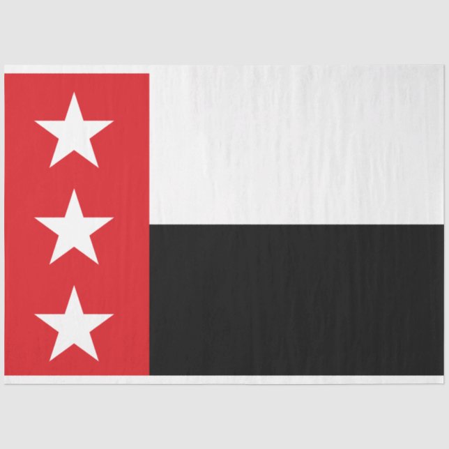 Flagge von Laredo (Texas) Seidenpapier (Vorderseite)