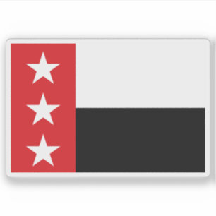 Flagge von Laredo, Texas, USA Aufkleber