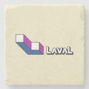 Flagge von Laval (Quebec, Kanada) Steinuntersetzer