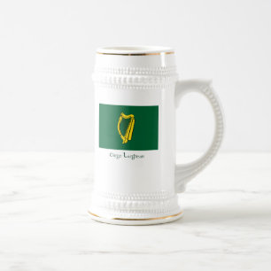 Flagge von Leinster Bierglas