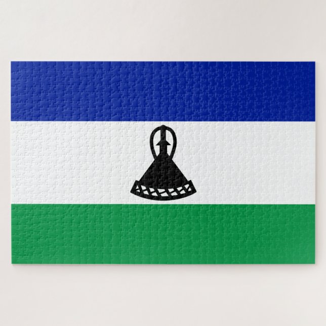 Flagge von Lesotho (Horizontal)