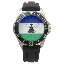 Flagge von Lesotho Armbanduhr