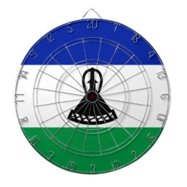 Flagge von Lesotho Dartscheibe